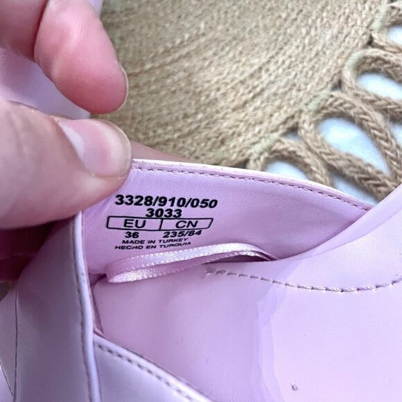 Zara Pink Mid Block Heel Sandals Size 36 3328/910/050 - Picture 8 of 10